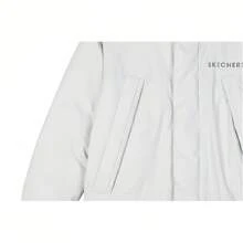 Skechers Couple Down Jacket Polyester Sports Hooded Coat, Unisex