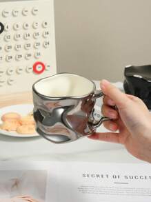 1pc Personalized Creative Coffee Mug, High-Quality, Suitable For Home, Office, Cafe Use Back To School