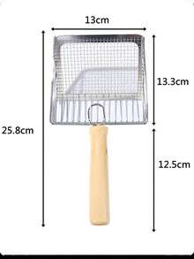 1 件猫砂铲，带舒适手柄的金属猫砂铲，不锈钢猫砂清洁工具 - 銀色 - 查看 5