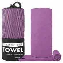 Toalla de fitness de microfibra - Toalla de microfibra ultra suave de secado rápido, esencial absorbente para camping y viajes, toalla de sudor absorbente para entrenamiento y yoga, compacta y ligera para viajes, playa, natación, senderismo, gimnasio, camping, mochilero, piscina, barco, autocaravana, picnics y talla grande - Toalla de baño portátil para deportes, actividades al aire libre y uso diario - Multicolor - Ver 15