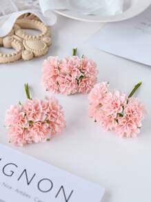 1PC/5PCS Artificial Flowers Mini Artificial Carnation ROSES Fake Plants For Spring Autumn Decorations Valentine's Day Bride Bouquet Wedding Vase For Home Dining Room Bedroom Decorations, Mother's Day, Father's Day,Festival Birthday Party Accessories, Outdoor Garden Decorations