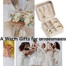 صندوق مجوهرات من الجلد الصناعي مزخرف بزهور مع 26 حرفًا، مناسب كهدية، مزود بأجزاء قابلة للإزالة وحجم محمول