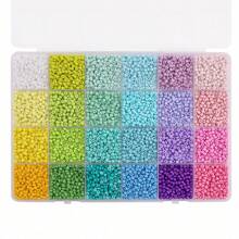 5200 piezas, 3mm abalorios de vidrio multicolor con forma de grano de arroz - Suministros vibrantes para hacer joyería DIY, pulseras, collares y manualidades con cuentas - Paquete múltiple de alta calidad, kit de artículos esenciales para manualidades