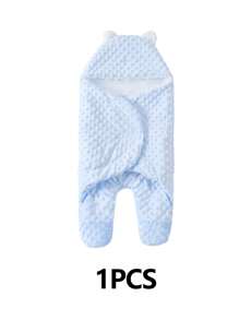 1 pièce - Couverture d'emmaillotage pour bébé - Doux sommeil anti-peur avec ailes de papillon et petit sac de couchage pour les pieds, couverture d'emmaillotage pour nouveau-né toutes saisons - Pour la sédation du bébé et un meilleur sommeil (0-6 mois)