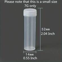 Pequeños envases de plástico de 5ml y 7ml - perfectos para cuentas, almacenamiento de joyas, manualidades y productos farmacéuticos, organizador de cuentas para hacer joyas, de pequeña capacidad - Multicolor - Ver 9