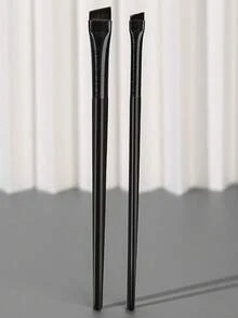 Angled Edge Eyeliner & Eyebrow Makeup Brush, Fine Precise Tip For Lining Eyes,Eyebrow Brush,Eyeshadow Brush,Spoolie,Spoolie Brush - Multicolor - View 8