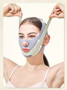 1pc Women Mask Sleeping Facial Belt, Suitable For Daily Wear - Multicolor - View 3