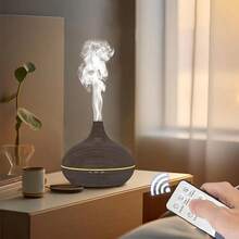 Aromatic Essential Oil Diffuser, 150ml Wood Grain Ultrasonic Cold Fog Whisper Mute Humidifier, With Color LED Light Switching And 4 Timer Settings, With Remote Control Aromatherapy Machine - USB - View 13