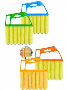 单包装塑料百叶窗清洁刷，用于清洁百叶窗缝隙和空调缝隙灰尘，现代塑料手柄设计，适用于厨房窗户、办公室窗户、卧室窗户、客厅窗户、家用电器缝隙清洁。由于工艺原因，首次使用时可能会有少量漂浮毛发。 - 彩色 - 查看 8