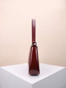 1 件简约百搭女士单肩包，纯色腋下手提包，采用优质皮革制成，休闲日常包适合年轻女性 - 旅行、工作、购物、校园、约会、礼物、商务通勤、办公室