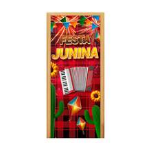 Felicita Decorative Door Cover 3D Sublimated Fabric Party 0.85x2.10 Junino - CP-341 - 查看 2