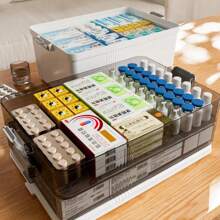 Medicine Box Storage Box, Sealed And Moisture-Proof With Lid, Multi-Layer Medicine Box. The Storage Of Medicine Is Convenient And Fast To Carry, Suitable For Outdoor And Household Use