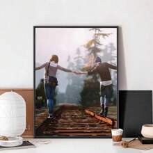 1 pieza Arte de Pared Pósters Sin Marco Vida es Extraña La Tormenta Póster del Juego Sin Marco Club de Kraft Papel Póster Vintage Arte de Pared Pintura Decoración de Dormitorio Estudio Pegatinas