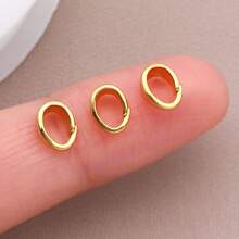 10/20/30pcs 3x7mm 18K Gold Plated Pinch Clip Bail Clasps Pendant Clasp Connectors Bails Pendant Brass Necklace Snap Bails For Neckalace Bracelet Jewelry Making DIY Craft