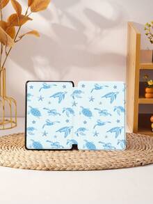 海洋元素海龟和海星图案保护壳兼容 iPad Air 4/5 10.9 英寸、iPad 7/8/9/10.2 英寸、iPad 第 10 代，兼容 Kindle Paperwhite 第 12 代 2024、Kindle（第 11 代）2022 年发布，兼容三星 Galaxy Tab S6 Lite 10.4 英寸，带自动睡眠/唤醒功能的保护壳，多种款式可供选择 - 彩色 - 查看 6