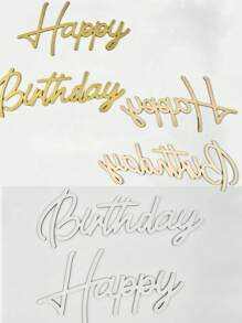 1 Set Happy Birthday Wooden Sign With Happy Birthday Pull Flag, White Lacquered Paper Cut Wooden Happy Birthday Letter Sign Vintage Village Birthday Party Decoration Background Wall Photo Props