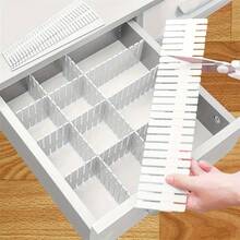 4/8/16pcs Plastic Table And Drawer Storage Partitions, Adjustable Partition Storage System, Suitable For Offices, Dormitories, Homes - No Power Required Organizer Storage Travel Summer - Multicolor - View 8