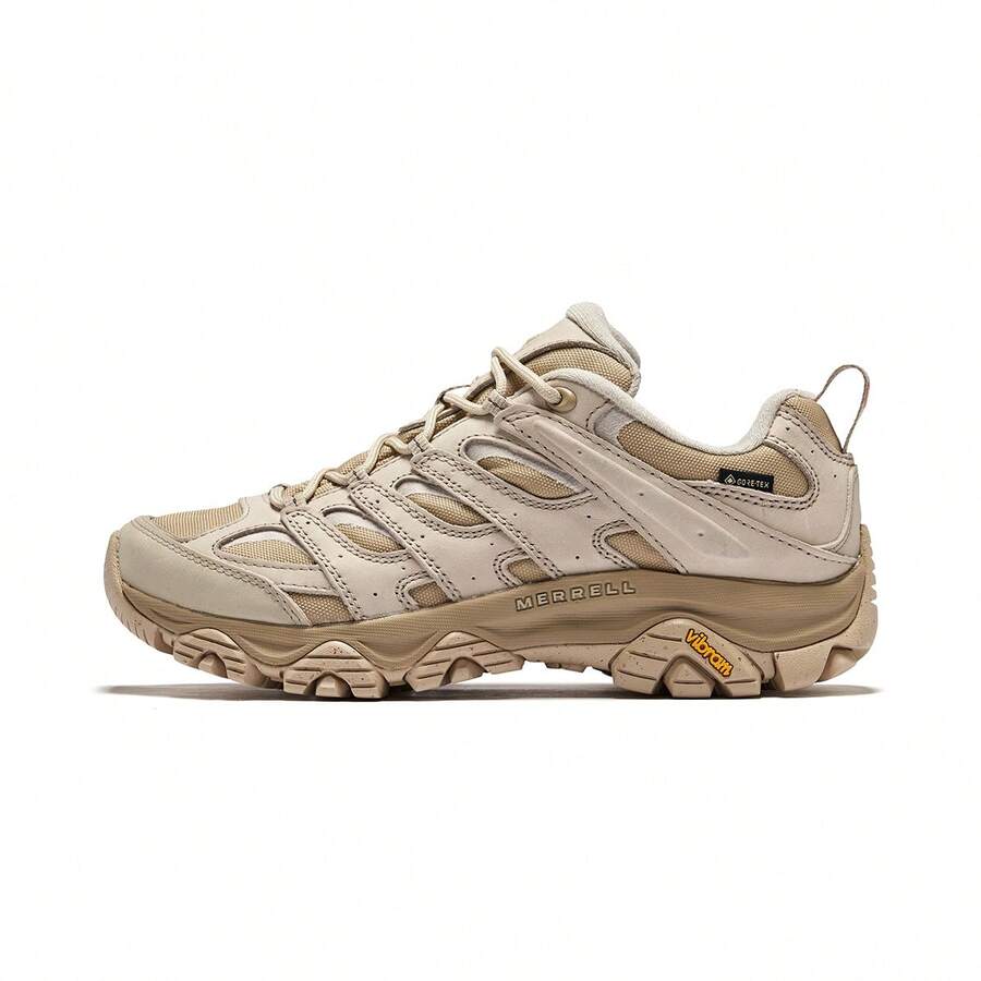 Merrell Giày leo núi đi bộ đường dài chống thấm nước thoáng khí giảm xóc Merle Outdoor Sports MOAB 3 SMOOTH GTX dành cho nam - Màu Khaki - Xem 1