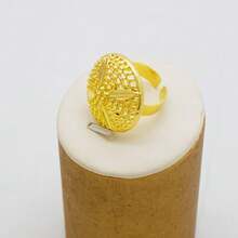 Gold Plated Three-Layer Necklace, Long Pendant, Jewelry Set, African Women's Banquet, Wedding Accessories - BJ830 - View 8