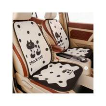 1pc Car Seat Cushion, Universal Cute Cartoon Cat Design, Car Interior Seat Cover Pad