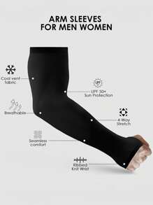 3pcs/1 Pair Male/Female Anti-UV Arm Sleeves, Compression Sleeves For Men To Cover Arms, Male/Female Sun Protection Sleeve Covers - Unisex Sun Protection Arm Sleeves