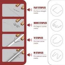 3000 PCS Plastic Welder Kit, 6 Different Shapes Of Plastic Welding Nails, Hot Melt Nails. Welding Rods (With Storage Box) For Car Bumpers, Instrument Panels, Light Sockets Decoration, Car Repair, Building Models, Toy Manufacturing, Etc. - 銀色 - 查看 3