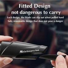 4 Pack Portable Car Window Breaker Keychain With Seatbelt Cutter, 3-In-1 Glass Breaker And Seat Belt Cutter, Car Emergency Escape Tool With User Manual For Land And Underwater