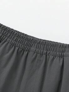 Balabala Boys' Quick-Dry Cargo Shorts, Stylish & Breathable Summer Wear - Dark Gray - View 6