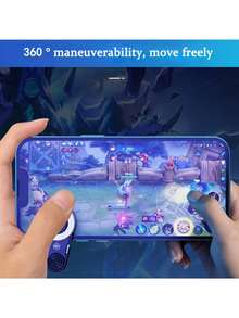 1 件通用夹式手机游戏控制器，便携式迷你游戏操纵杆，易于安装和拆卸，亲肤哑光表面，无需电池