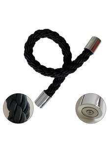 2pcs Modern Minimalistic Cylinder Magnetic Polyester Linen Twisted Rope Curtain Ties, Multiple Colors Available, Suitable For Curtain Fixing And Decoration - Multicolor - View 8