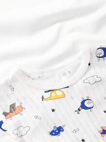 Kinder leichte Langarm Baumwoll Pyjama-Set, Kinderschlafanzug, Sommer