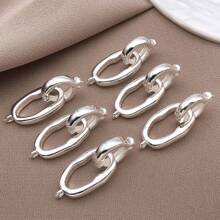1/3/5 piezas Conector redondo y ovalado enchapado en oro 18K real, hebillas de cierre de resorte para collares, cierres y anillos de resorte de latón O para hacer joyería DIY, pulseras y collares