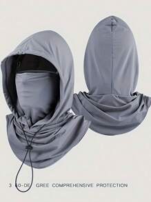 1pc Lightweight & Breathable Ice Silk Face Mask Neck Gaiter Summer Sun Protection Hat, Suitable For Outdoor Activities, Travel, Hiking, Cycling Ski Masks