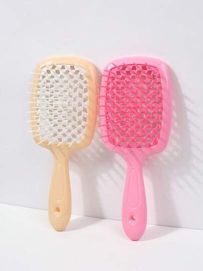 1/2Pcs Vented Detangling Hair Brush, Detangling Hair Brush Wet & Dry Vented Detangling Hair Brush, Combing Through Curls & Removing Tangles, Lightweight Hair Accessories For All Hair Type ,Hair Styling Tools