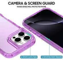 Funda sm11 Protectora 3 en 1 | Estructura PC+TPU+PC | Diseño Transparente y Colorido - Morado - Ver 6
