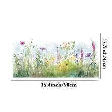 1 Stück Buntglas-Fensterfolie mit Frühlingsblumen, Fensterverkleidungsfolie mit geätztem Glas-Effekt, klassisch europäischer, farbenfroher Dekorfilm für Küche und Zuhause