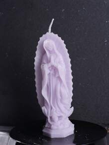 1pc Virgin Mary Scented Candles,Aesthetic Paraffin Soy Wax Candle Gift,Candel Light,For Family Bedrooms, Birthdays, Weddings, Spring,Wedding Decor,Home Decor,Gift Idea For Her Him Adults,For Wedding Season, Mother's Day Creative Premium Gift
