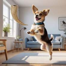 Geschenk für Katzen-/Hundeliebhaber und Katzen-/Hundemamas, Lieblingsspielzeug für Welpen, neue Pflanzenfaser-Hörner, interaktiv, abriebfest und bissresistent, Simulationsfutter mit Leckagestiften, Hörner, Geschenk für Katzen-/Hundeliebhaber und Katzen-/Hundemamas, Lieblingstiere