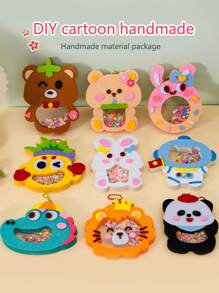 1pc Children Non-Woven Cloth Handmade Rattle, Felt Hanging Decoration, Preschool Handcraft Creative Educational DIY Kit, Kids Gift, Handmade DIY Materials, Educational Toys