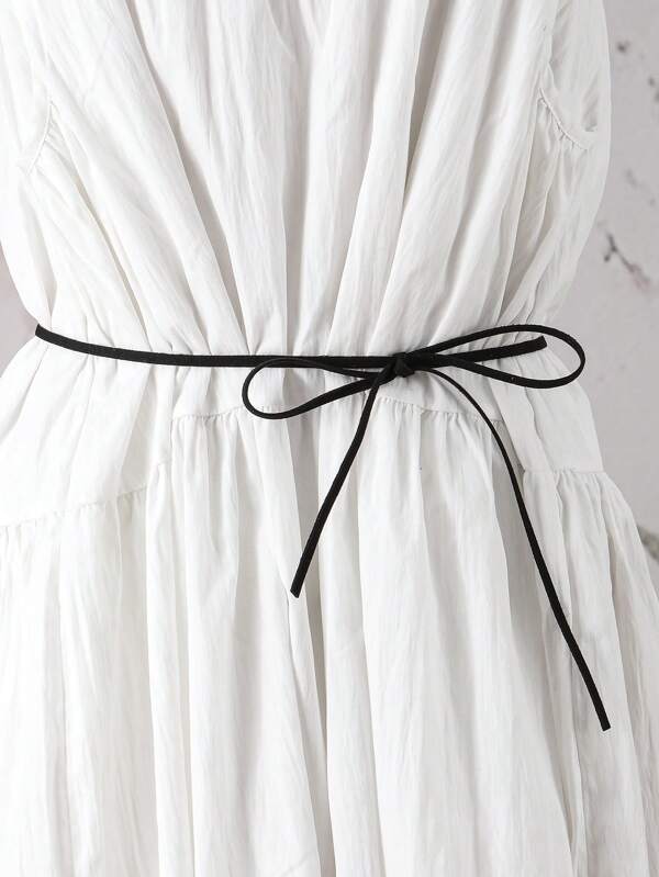 1 Pc Korean Fleece Skinny Waist Cord, Suitable To Match With Dresses Summer, School