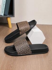 HISQIM Men's Casual Slippers, Simple And Fashionable Men's Sandals, Home Slippers, Beach Sandals, Indoor Slippers, Bathroom Sandals, Comfortable, Thick Sole, Easy To Clean