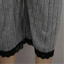 Traje con tirantes roscados para mujer, traje para el hogar para mujer (tirantes + pantalón) - Gris - Ver 4