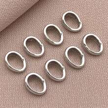 10/20/30pcs 3x7mm 18K Gold Plated Pinch Clip Bail Clasps Pendant Clasp Connectors Bails Pendant Brass Necklace Snap Bails For Neckalace Bracelet Jewelry Making DIY Craft