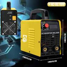 110V 315AMP Mini IGBT ARC Welding Machine Inverter  MMA Electric Welder Stick,Mini Stick Welder Portable,Large LED Display With Inverter DC Hand Welding Household, Arc Force Quick ARC Starting And Over-Heating Protection,With Electrode Holder, Work Clamp, Input Power Adapter Cable And Brush