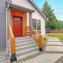 BeneLabel Fence Post Base 4pcs Decking Post Bracket Bolt Down Fence Post Holder Pergola Support Bracket For Railing Pavilion Porch Mailbox Wooden Fence Post Inner Size 90x90mm - Plain-4pcs1 - View 6