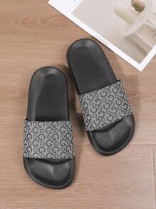 HISQIM Men's Casual Slippers, Simple And Fashionable Men's Sandals, Home Slippers, Beach Sandals, Indoor Slippers, Bathroom Sandals, Comfortable, Thick Sole, Easy To Clean