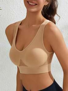 3 件套女士无钢圈无缝舒适透气文胸套装，多色 - 彩色 - 查看 6