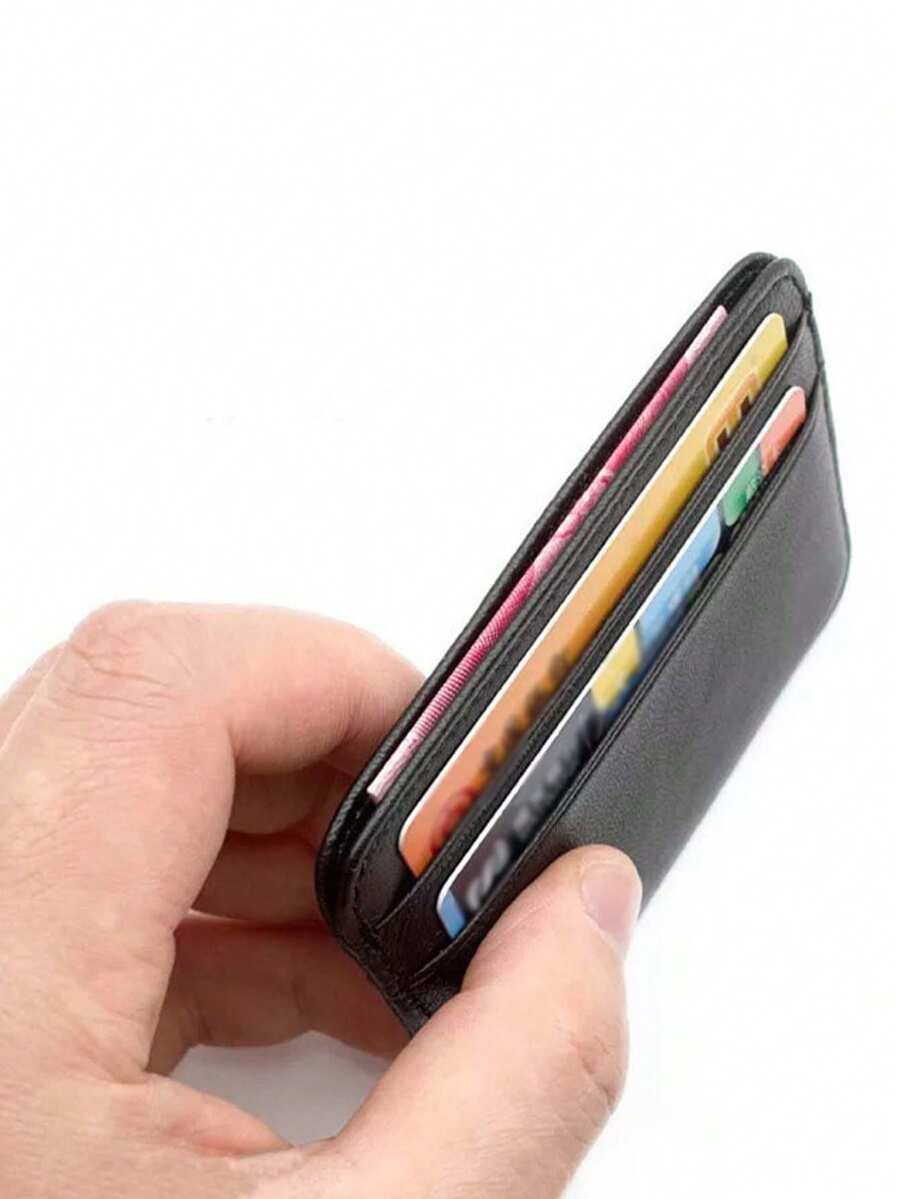 Genuine Leather Card Holder Business Card Id Holder Credit Card Case Wallet For Cardholder Carte Formal/Business Formal Valentine's Day Ideas - Multicolor - View 1