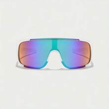 1PC Personalized Customization Fashion Kids' Sports Glasses, Oval Shape, White Color, PC Polycarbonate Frame And Lens, For Boys, Girls, Daily Decoration And Sports Play Back To School