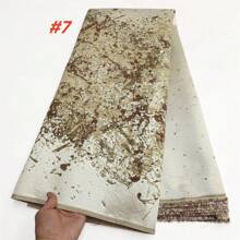 2025 High Quality African Nigerian Tulle Lace Fabric Organza Guipure Party Dress Brocade Jacquard French Lace For Wedding Sewing